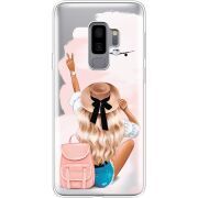 Прозрачный чехол Uprint Samsung G965 Galaxy S9 Plus Travel Girl