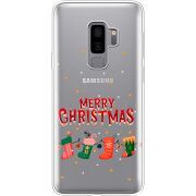 Прозрачный чехол Uprint Samsung G965 Galaxy S9 Plus Merry Christmas