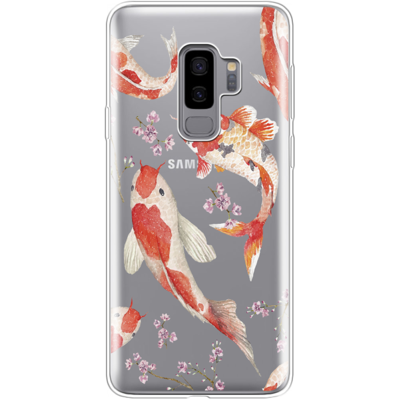 Прозрачный чехол Uprint Samsung G965 Galaxy S9 Plus Japanese Koi Fish