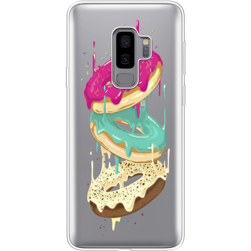 Прозрачный чехол Uprint Samsung G965 Galaxy S9 Plus Donuts