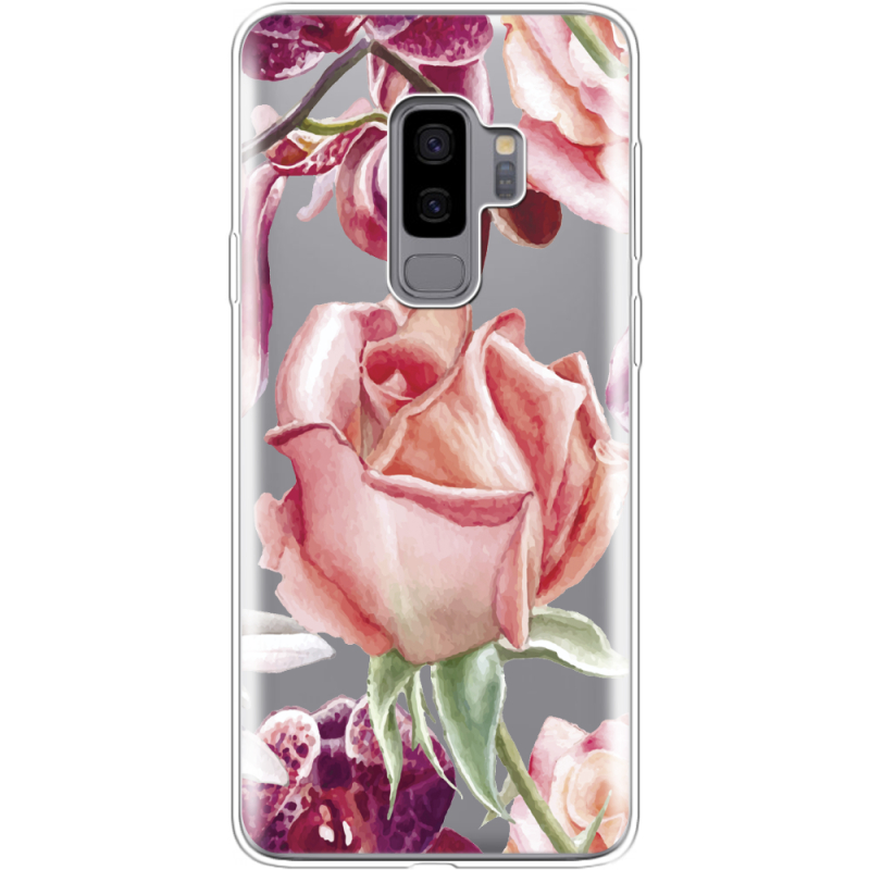 Прозрачный чехол Uprint Samsung G965 Galaxy S9 Plus Rose