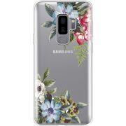 Прозрачный чехол Uprint Samsung G965 Galaxy S9 Plus Floral