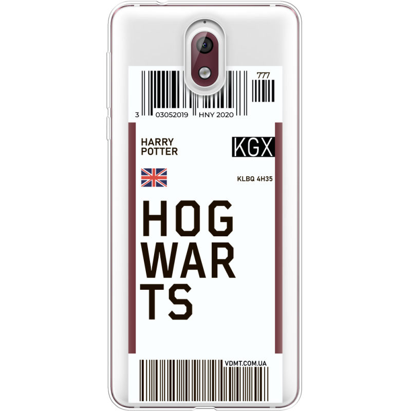 Прозрачный чехол Uprint Nokia 3.1 Ticket Hogwarts