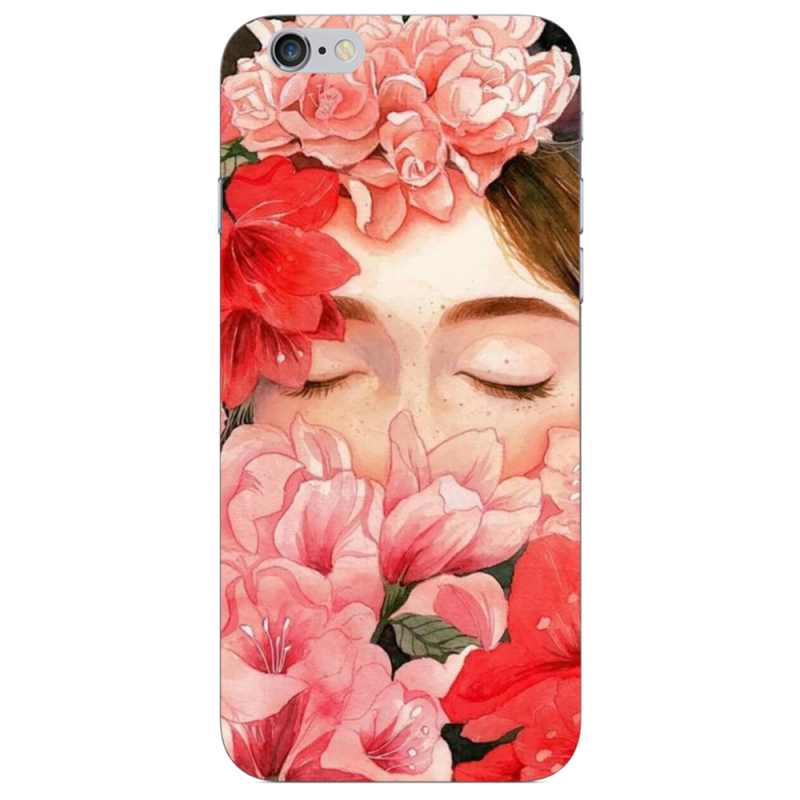Чехол Uprint Apple iPhone 6 Girl in Flowers