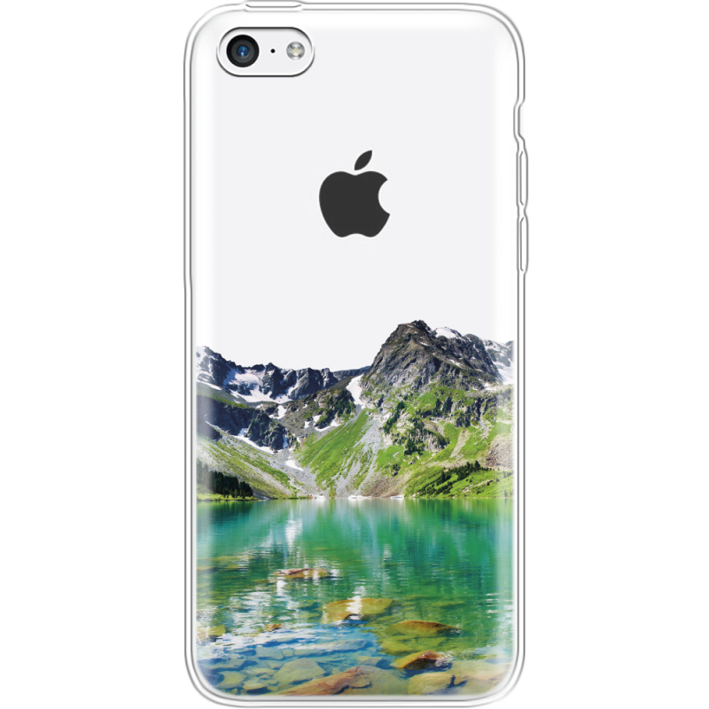 Прозрачный чехол Uprint Apple iPhone 5С Green Mountain