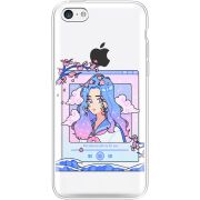 Прозрачный чехол Uprint Apple iPhone 5С The Sakuras Will Cry For You