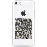 Прозрачный чехол Uprint Apple iPhone 5С Amor Amor