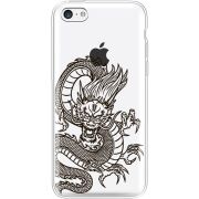 Прозрачный чехол Uprint Apple iPhone 5С Chinese Dragon