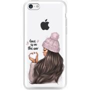 Прозрачный чехол Uprint Apple iPhone 5С love is in the air
