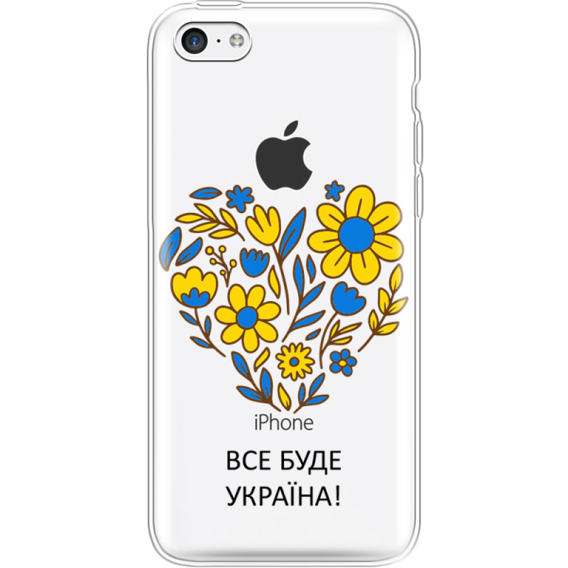 Прозрачный чехол Uprint Apple iPhone 5С Все буде Україна