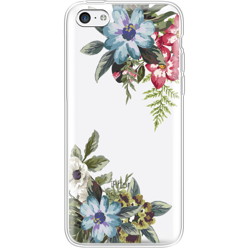 Прозрачный чехол Uprint Apple iPhone 5С Floral