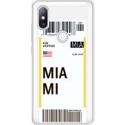 Прозрачный чехол Uprint Xiaomi Mi Mix 2s Ticket Miami