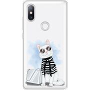 Прозрачный чехол Uprint Xiaomi Mi Mix 2s Cat Style