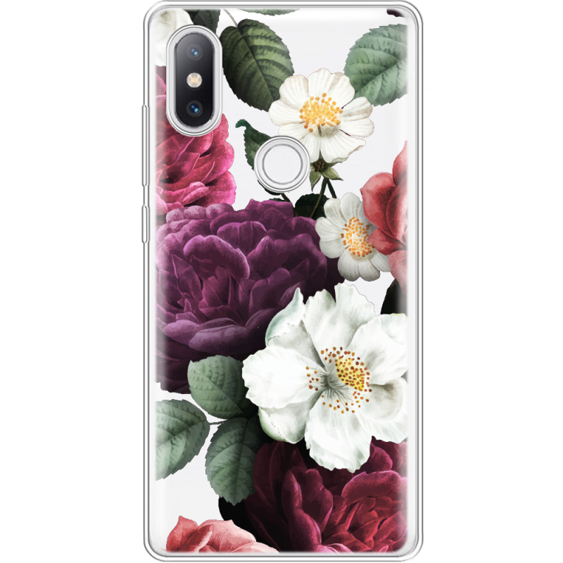 Прозрачный чехол Uprint Xiaomi Mi Mix 2s Floral Dark Dreams