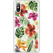Прозрачный чехол Uprint Xiaomi Mi Mix 2s Tropical Flowers