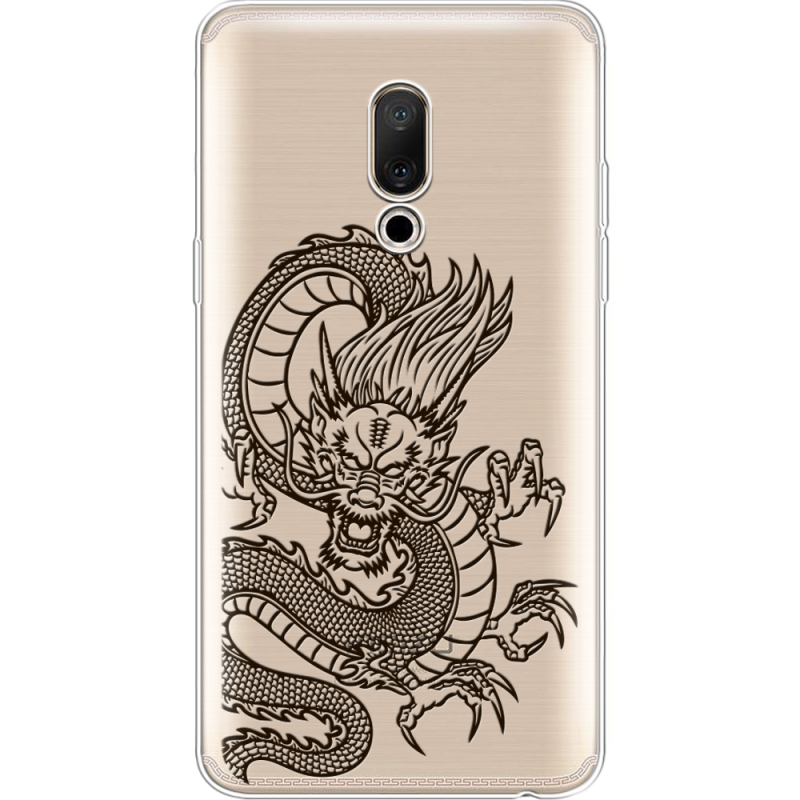 Прозрачный чехол Uprint Meizu 15 Plus Chinese Dragon