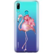 Прозрачный чехол Uprint Huawei P Smart 2019 Floral Flamingo