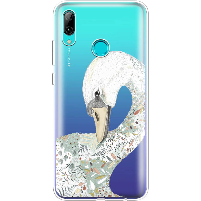 Прозрачный чехол Uprint Huawei P Smart 2019 Swan