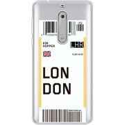 Прозрачный чехол Uprint Nokia 5 Ticket London