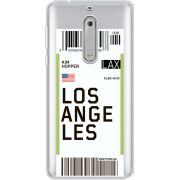 Прозрачный чехол Uprint Nokia 5 Ticket Los Angeles