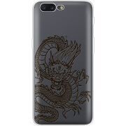 Прозрачный чехол Uprint OnePlus 5 Chinese Dragon
