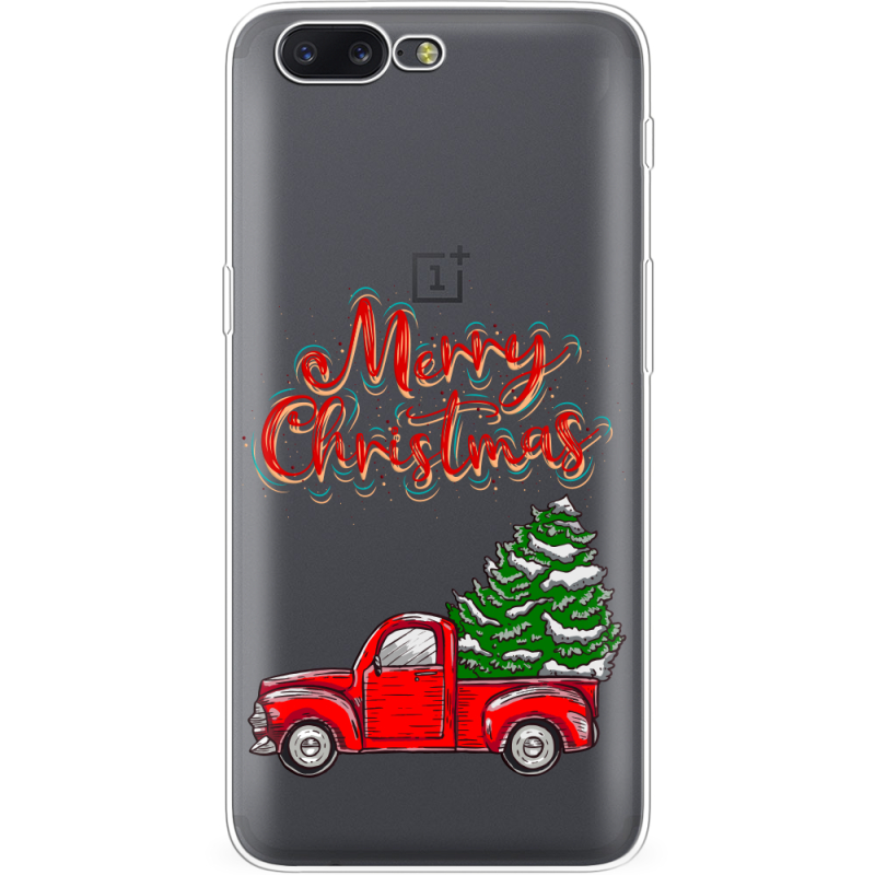 Прозрачный чехол Uprint OnePlus 5 Holiday Car