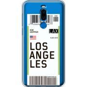 Прозрачный чехол Uprint Meizu X8 Ticket Los Angeles