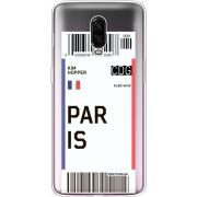 Прозрачный чехол Uprint OnePlus 6T Ticket Paris