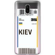 Прозрачный чехол Uprint OnePlus 6T Ticket Kiev