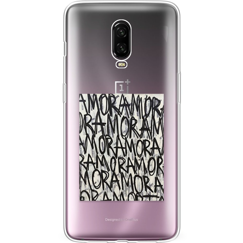 Прозрачный чехол Uprint OnePlus 6T Amor Amor
