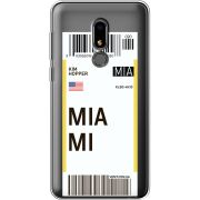 Прозрачный чехол Uprint Meizu M8 Lite Ticket Miami