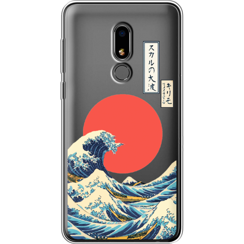 Прозрачный чехол Uprint Meizu M8 Lite Большая волна в Канагаве