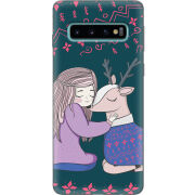 Чехол Uprint Samsung G973 Galaxy S10 Girl and deer
