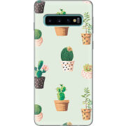 Чехол Uprint Samsung G973 Galaxy S10 L-green Cacti