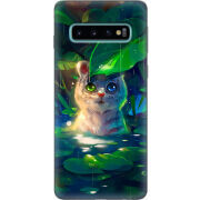 Чехол Uprint Samsung G973 Galaxy S10 White Tiger Cub