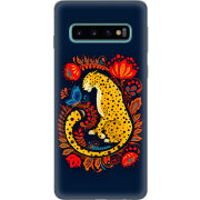 Чехол Uprint Samsung G973 Galaxy S10 Petrykivka Leopard