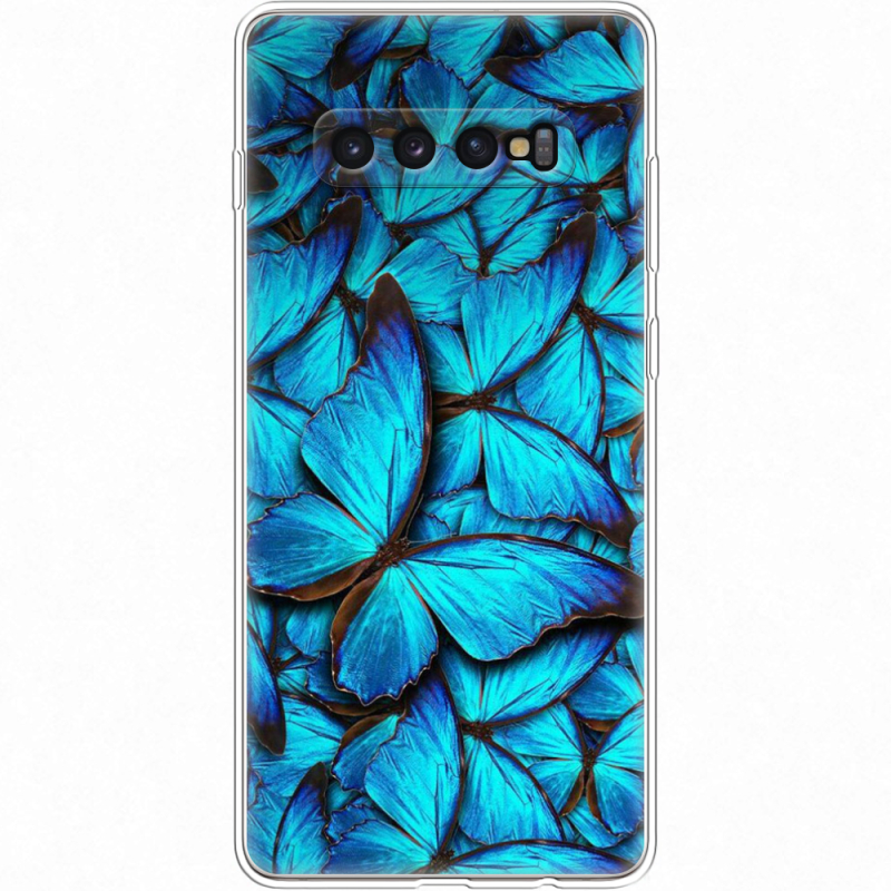 Чехол Uprint Samsung G975 Galaxy S10 Plus лазурные бабочки