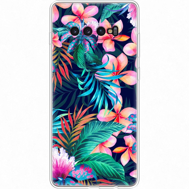 Чехол Uprint Samsung G975 Galaxy S10 Plus flowers in the tropics