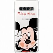 Прозрачный чехол Uprint Samsung G975 Galaxy S10 Plus Mister M