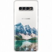 Прозрачный чехол Uprint Samsung G975 Galaxy S10 Plus Blue Mountain