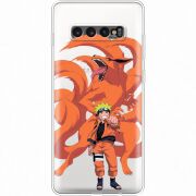 Прозрачный чехол Uprint Samsung G975 Galaxy S10 Plus Naruto and Kurama