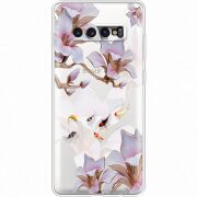 Прозрачный чехол Uprint Samsung G975 Galaxy S10 Plus Chinese Magnolia