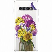 Прозрачный чехол Uprint Samsung G975 Galaxy S10 Plus My Bouquet