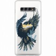 Прозрачный чехол Uprint Samsung G975 Galaxy S10 Plus Eagle