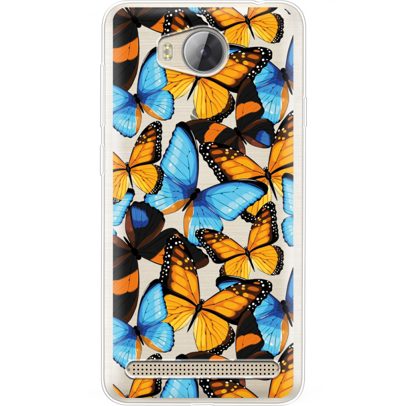 Прозрачный чехол Uprint Huawei Y3 2 Butterfly Morpho