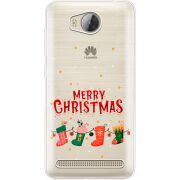 Прозрачный чехол Uprint Huawei Y3 2 Merry Christmas