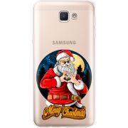 Прозрачный чехол Uprint Samsung J5 Prime G570F Cool Santa