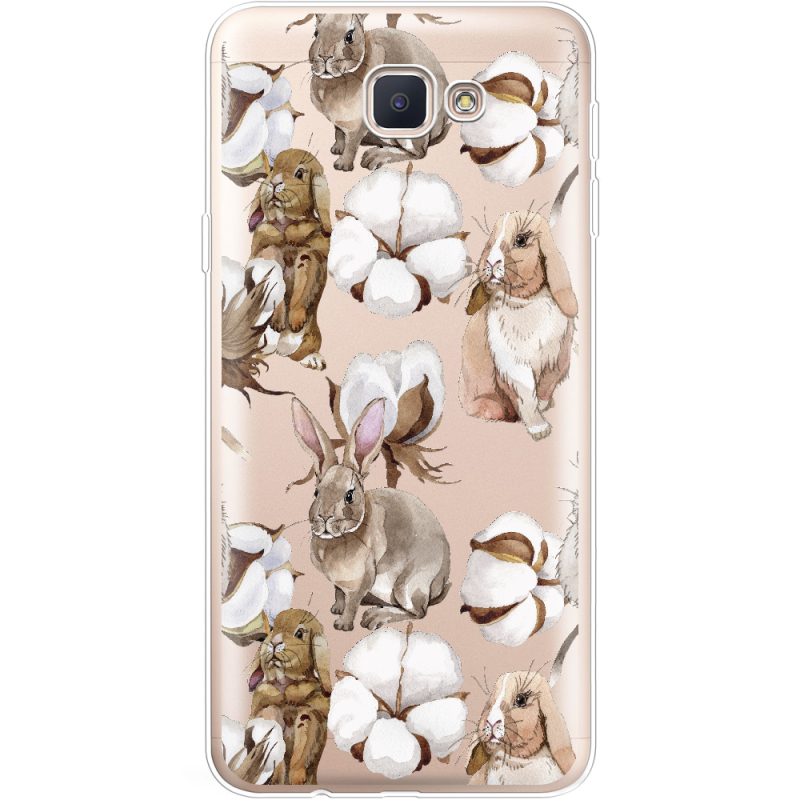 Прозрачный чехол Uprint Samsung J5 Prime G570F Cotton and Rabbits