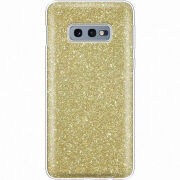 Чехол с блёстками Samsung G970 Galaxy S10e Золото
