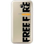Прозрачный чехол Uprint Samsung A720 Galaxy A7 2017 Free Fire Black Logo